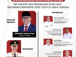 Di Semarang, Menteri PANRB Akan Sosialisasikan Perubahan Roadmap RB 2020-2024