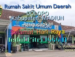 Rumah Sakit Umum Daerah Kabupaten Madiun  Mengucapkan Selamat Hari Raya Idul Fitri 1444 H