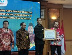 BPN Jakarta Pusat Raih Penghargaan Kepatuhan Predikat Tertinggi dari Ombudsman