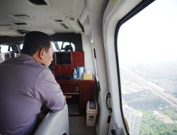 Naik Heli, Kapolri Pantau Langsung Arus Mudik di Jalan Tol dan Arteri