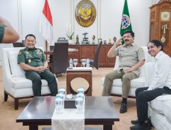 Tiga Jendral TNI dan Satu Jendral Polri Sambangi Menteri ATR/BPN