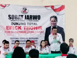 Relawan Ganjar, Sobat Jarwo Mendorong Erick Thohir Sidabutar Maju Cagub Jabar 2024