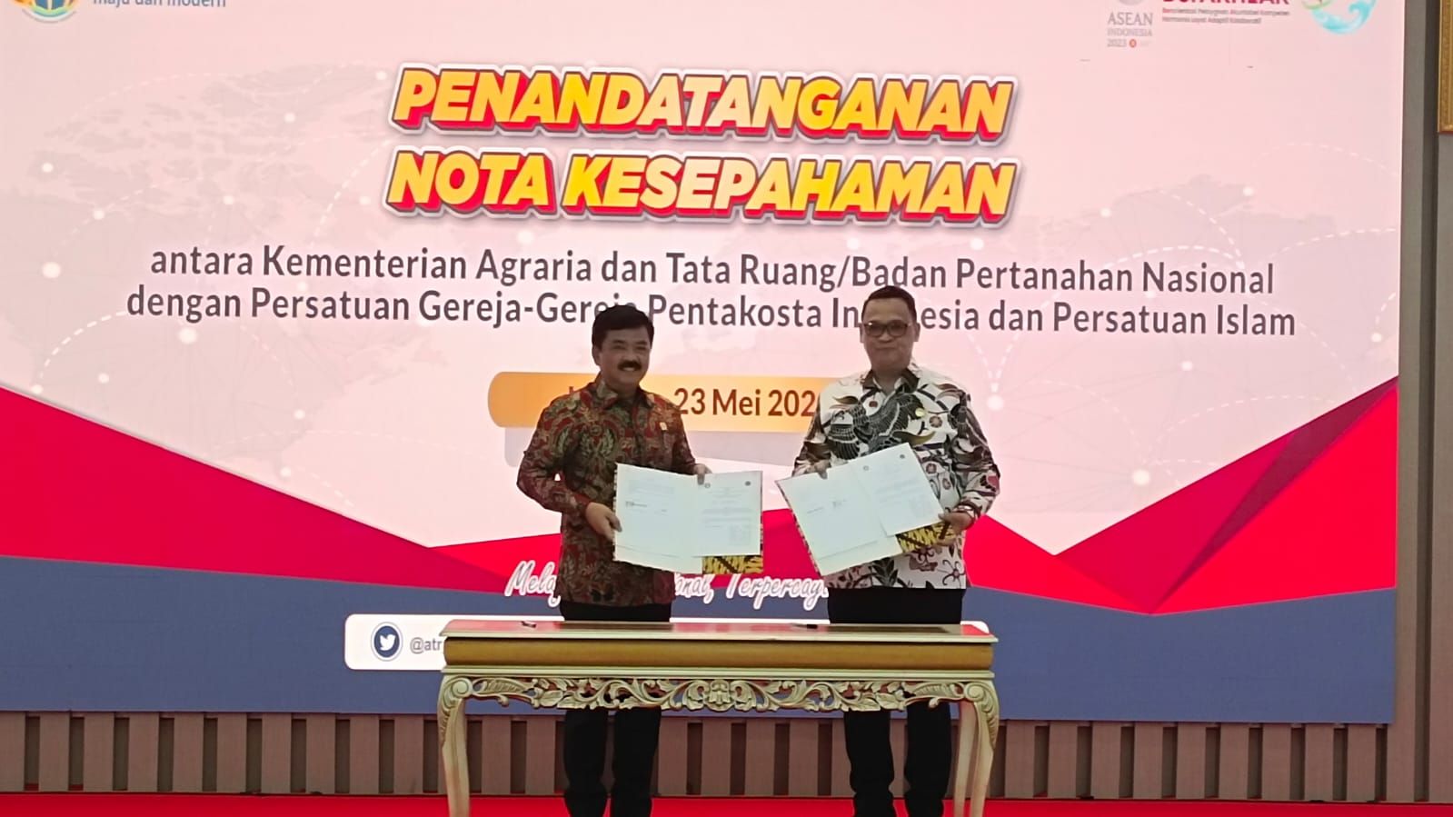 Mou Dengan Pgpi Dan Persis Menteri Atr Bpn Sebelum Tahun