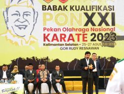 Menteri Hadi Tjahjanto Hadiri Pembukaan Pra PON Karate XXI 2023 di Kalsel