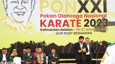 Menteri Hadi Tjahjanto Hadiri Pembukaan Pra PON Karate XXI 2023 di Kalsel
