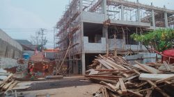 Proyek Pembangunan Kelurahan Rangkapan Jaya Kejar Target Tepat Waktu