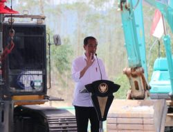 Pesonel Polda Kaltim Amankan Kegiatan Groundbreaking Kompleks Perkantoran Bank Indonesia Oleh Presiden Jokowi di IKN