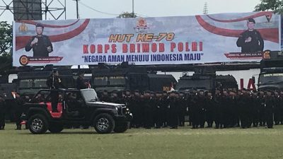 Peringati HUT ke-78 Korps Brimob Polri dengan Tema “Negara Aman Menuju Indonesia Maju”