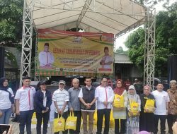 Ketum SOKSI Ir. Ali Wongso Sinaga dan DPP PERMINDO Sukses Menggelar Pasar Murah di Jakarta Selatan