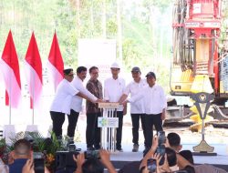 Pesonel Polda Kaltim Amankan Kegiatan Groundbreaking Rumah Sakit Umum Pusat Oleh Presiden Jokowi di IKN