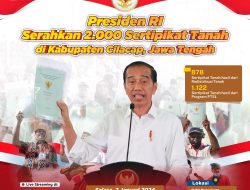 Besok, Jokowi Akan Bagikan 2.000 Sertipikat Tanah di Jawa Tengah