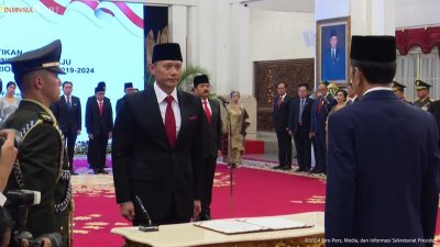 Presiden Jokowi Resmi Lantik AHY Menjadi Menteri ATR/BPN