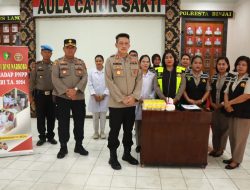 Polres Binjai Bekerja Sama Dengan RS Bhayangkara Medan Cek Urine Terhadap Personil Polri