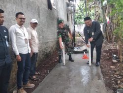 Lurah Cilodong Apresiasi Program TNI Manunggal Air Yang Diresmikan Dandenma Divisi 1 Kostrad