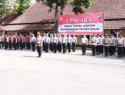 Kapolres Binjai Pimpin Sertijab Kabagren dan Kasat Binmas Polres Binjai