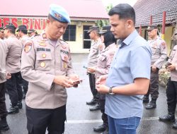 Dukung Program Asta Cita Pemerintah, Sipropam Polres Binjai Cek HP Personil dan ASN